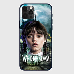 Чехол для iPhone 12 Pro Wednesday темный замок, цвет: 3D-черный