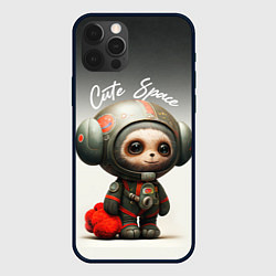 Чехол для iPhone 12 Pro Cute Space, цвет: 3D-черный