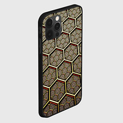 Чехол для iPhone 12 Pro Броня из колец, цвет: 3D-черный — фото 2