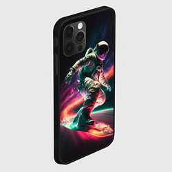 Чехол для iPhone 12 Pro Cosmonaut space surfing, цвет: 3D-черный — фото 2