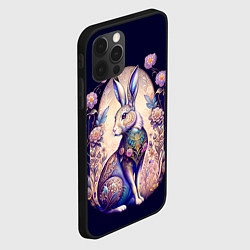Чехол для iPhone 12 Pro Мистический заяц, цвет: 3D-черный — фото 2