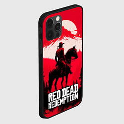 Чехол для iPhone 12 Pro Red Dead Redemption, mountain, цвет: 3D-черный — фото 2