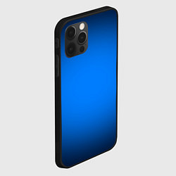 Чехол для iPhone 12 Pro Лазурный фон и черная виньетка, цвет: 3D-черный — фото 2