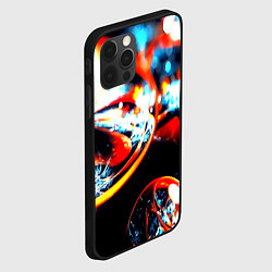 Чехол для iPhone 12 Pro Фрактальный узор, цвет: 3D-черный — фото 2