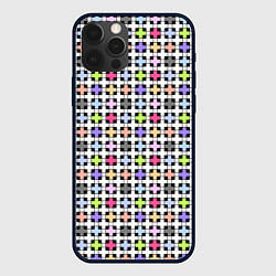 Чехол iPhone 12 Pro Разноцветный геометрический рисунок