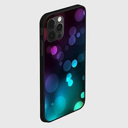 Чехол для iPhone 12 Pro Абстракция блики, цвет: 3D-черный — фото 2