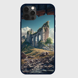 Чехол для iPhone 12 Pro Руины от нейросети, цвет: 3D-черный