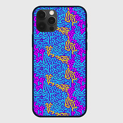Чехол iPhone 12 Pro Абстрактные психоделические полосы