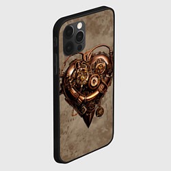 Чехол для iPhone 12 Pro Стимпанк сердце, цвет: 3D-черный — фото 2