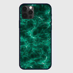 Чехол для iPhone 12 Pro Текстура воздушных частиц, цвет: 3D-черный