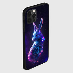 Чехол для iPhone 12 Pro Космический звёздный кролик, цвет: 3D-черный — фото 2