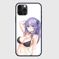 Чехол для iPhone 12 Pro Waifu in swimsuit, цвет: 3D-черный