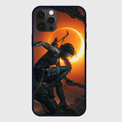 Чехол для iPhone 12 Pro Lara Croft, цвет: 3D-черный