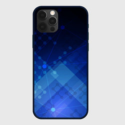 Чехол для iPhone 12 Pro Геометрия элементов, цвет: 3D-черный