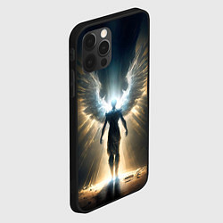 Чехол для iPhone 12 Pro Парящий мужчина ангел, цвет: 3D-черный — фото 2