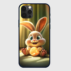 Чехол iPhone 12 Pro Пасхальный зайка на диване
