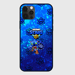 Чехол для iPhone 12 Pro Brawl Stars волк Леон, цвет: 3D-черный