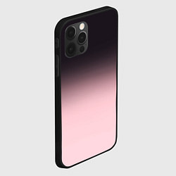 Чехол для iPhone 12 Pro Градиент: от черного к розовому, цвет: 3D-черный — фото 2