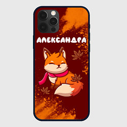 Чехол для iPhone 12 Pro Александра осенняя лисичка, цвет: 3D-черный
