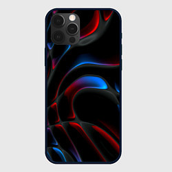 Чехол для iPhone 12 Pro Neon colors drops of liquid, цвет: 3D-черный