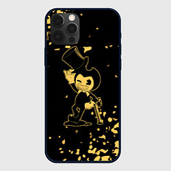Чехол для iPhone 12 Pro Bendy and the ink machine Чернильная машина бенди, цвет: 3D-черный