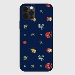 Чехол для iPhone 12 Pro Паттерн - космос, цвет: 3D-черный