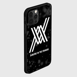 Чехол для iPhone 12 Pro Darling in the FranXX glitch на темном фоне, цвет: 3D-черный — фото 2