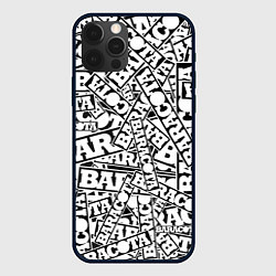 Чехол для iPhone 12 Pro Baracota Stickers, цвет: 3D-черный