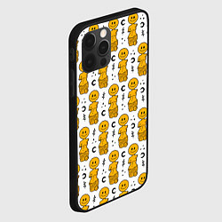 Чехол для iPhone 12 Pro Психоделические статуи, цвет: 3D-черный — фото 2