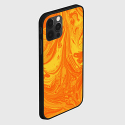Чехол для iPhone 12 Pro Солнечный флюид арт, цвет: 3D-черный — фото 2