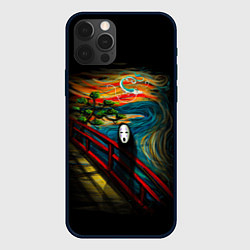 Чехол для iPhone 12 Pro Унесенные призраками Безликий бог в стиле Ван Гога, цвет: 3D-черный