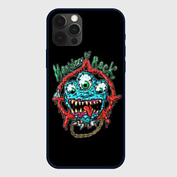 Чехол для iPhone 12 Pro Monsters of rock, цвет: 3D-черный