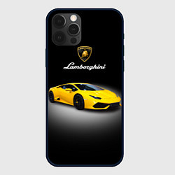 Чехол для iPhone 12 Pro Спорткар Lamborghini Aventador, цвет: 3D-черный