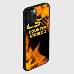 Чехол для iPhone 12 Pro Counter Strike 2 - gold gradient, цвет: 3D-черный — фото 2