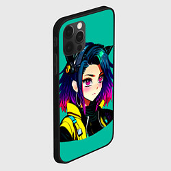 Чехол для iPhone 12 Pro Anime Cyberpunk Girl, цвет: 3D-черный — фото 2