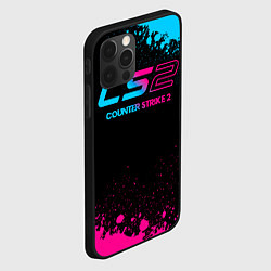 Чехол для iPhone 12 Pro Counter Strike 2 - neon gradient, цвет: 3D-черный — фото 2