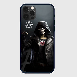 Чехол для iPhone 12 Pro Зомби анархист, цвет: 3D-черный