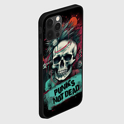 Чехол для iPhone 12 Pro Punks not dead, цвет: 3D-черный — фото 2