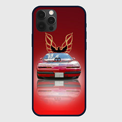 Чехол для iPhone 12 Pro Американский спорткар Pontiac Firebird, цвет: 3D-черный