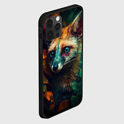 Чехол для iPhone 12 Pro Лисица в лесу, цвет: 3D-черный — фото 2