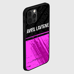 Чехол для iPhone 12 Pro Avril Lavigne rock legends: символ сверху, цвет: 3D-черный — фото 2