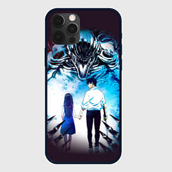 Чехол для iPhone 12 Pro Магическая битва проклятие, цвет: 3D-черный