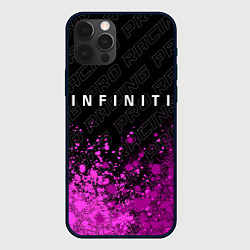 Чехол для iPhone 12 Pro Infiniti pro racing: символ сверху, цвет: 3D-черный