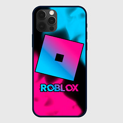 Чехол для iPhone 12 Pro Roblox - neon gradient, цвет: 3D-черный