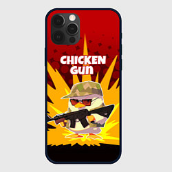 Чехол для iPhone 12 Pro Chicken Gun - спецназ, цвет: 3D-черный