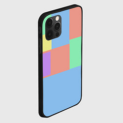 Чехол для iPhone 12 Pro Разноцветные квадраты и прямоугольники, цвет: 3D-черный — фото 2