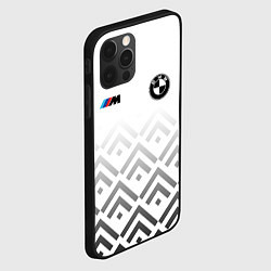 Чехол для iPhone 12 Pro BMW m power - белый, цвет: 3D-черный — фото 2