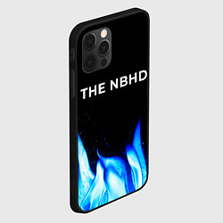 Чехол для iPhone 12 Pro The Neighbourhood blue fire, цвет: 3D-черный — фото 2