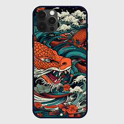 Чехол для iPhone 12 Pro В стиле Irezumi, цвет: 3D-черный