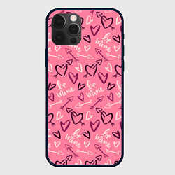 Чехол iPhone 12 Pro Be mine паттерн